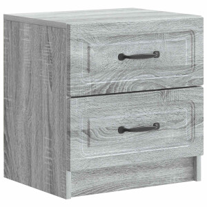 vidaXL Nachtkastje Grijs sonoma 43 x 34,5 x 44,5 cm Bewerkt hout