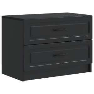 vidaXL Nachtkastje met lade Zwart 62 x 34,5 x 44,5 cm Bewerkt hout