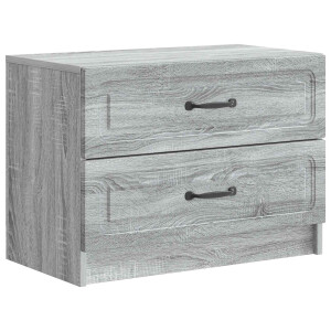 vidaXL Nachtkastje Grijs sonoma 62 x 34,5 x 44,5 cm Bewerkt hout