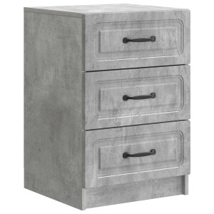 vidaXL Nachtkastje met lade Betongrijs 43 x 41 x 63,5 cm Bewerkt hout