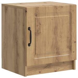 vidaXL Nachtkastje Artisanaal eiken 43 x 34,5 x 47 cm Bewerkt hout
