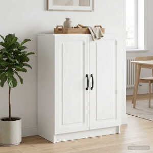 vidaXL Dressoir Wit 66 x 34,5 x 87 cm Bewerkt hout