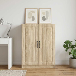 vidaXL Dressoir Sonoma Eiken 66 x 34,5 x 87 cm Bewerkt hout