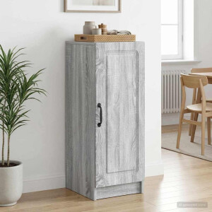 vidaXL Dressoir Grijs sonoma 33 x 34,5 x 87 cm Bewerkt hout