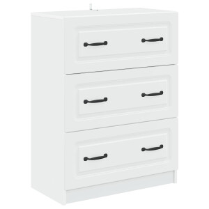 vidaXL Ladenkast Wit 66 x 34,5 x 87 cm Bewerkt hout