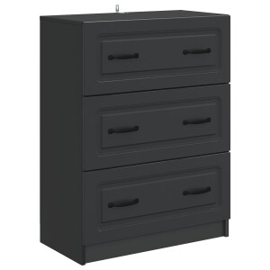 vidaXL Ladenkast Zwart 66 x 34,5 x 87 cm Bewerkt hout