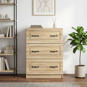 vidaXL Ladenkast Sonoma Eiken 66 x 34,5 x 87 cm Bewerkt hout