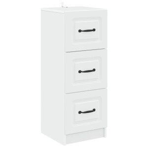 vidaXL Ladenkast Wit 33 x 34,5 x 87 cm Bewerkt hout