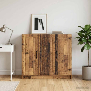 vidaXL Dressoir Oud hout 89 x 34,5 x 77 cm Bewerkt hout