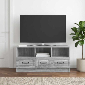 vidaXL TV-kast met lade Grijs sonoma 102 x 34,5 x 47 cm Bewerkt hout