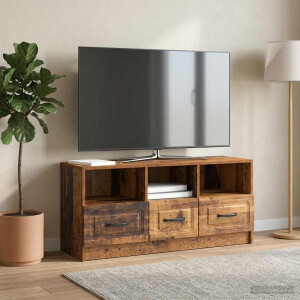 vidaXL TV-kast met lade Oud hout 102 x 34,5 x 47 cm Bewerkt hout