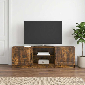 vidaXL TV-kast Gerookt eiken 150 x 31 x 47 cm Bewerkt hout