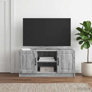 vidaXL TV-kast Grijs sonoma 102 x 34,5 x 47 cm Bewerkt hout