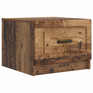 vidaXL Salontafel met lade Oud hout 49 x 50 x 37 cm Bewerkt hout