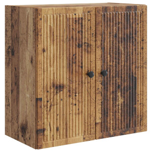 vidaXL Wandkast Oud hout 59 x 31 x 60 cm Bewerkt hout