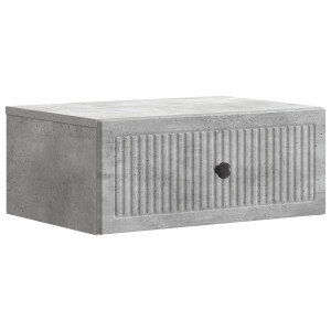 vidaXL Nachtkastje met lade Betongrijs 49 x 34,5 x 20 cm Bewerkt hout