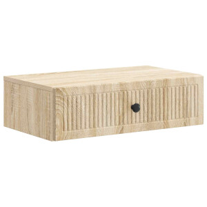 vidaXL Wandmontage Zijtafel Sonoma Eiken 59 x 34,5 x 17 cm