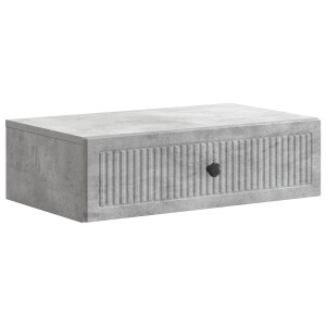 vidaXL Wandmontage Zijtafel Betongrijs 59 x 34,5 x 17 cm Bewerkt hout