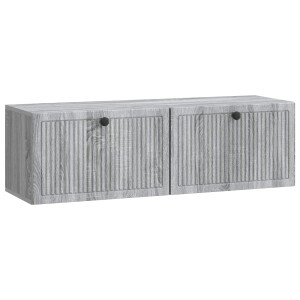 vidaXL Wandbeugel TV-kast Grijs sonoma 98 x 31 x 30 cm Bewerkt hout