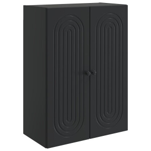 vidaXL Wandkast Zwart 66 x 34,5 x 90 cm Bewerkt hout