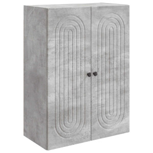 vidaXL Wandkast Betongrijs 66 x 34,5 x 90 cm Bewerkt hout