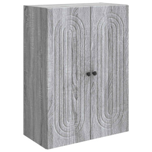 vidaXL Wandkast Grijs Sonoma 66 x 34,5 x 90 cm Bewerkt hout