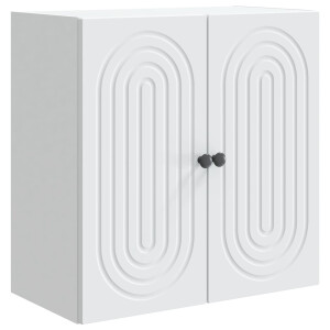 vidaXL Wandkast Wit 59 x 31 x 60 cm Bewerkt hout