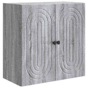 vidaXL Wandkast Grijs Sonoma 59 x 31 x 60 cm Bewerkt hout