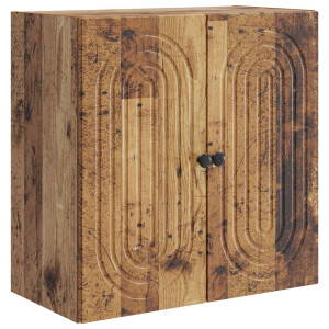 vidaXL Wandkast Oud hout 59 x 31 x 60 cm Bewerkt hout