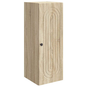 vidaXL Wandkast Sonoma Eiken 33 x 34,5 x 90 cm Bewerkt hout
