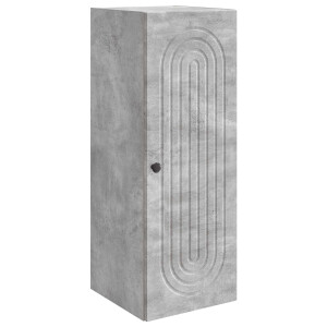 vidaXL Wandkast Betongrijs 33 x 34,5 x 90 cm Bewerkt hout