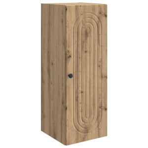 vidaXL Wandkast Artisanaal eiken 33 x 34,5 x 90 cm Bewerkt hout