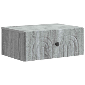 vidaXL Wandbeugel Bedkast Grijs sonoma 49 x 34,5 x 20 cm Bewerkt hout