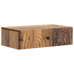 vidaXL Wandmontage Zijtafel Oud hout 59 x 34,5 x 17 cm Bewerkt hout
