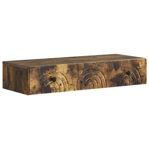 vidaXL Wandmontage Zijtafel Gerookt eiken 87,5 x 34,5 x 17 cm
