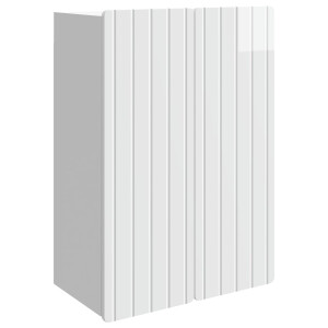 vidaXL Wandkast Hoogglans Wit 66 x 34,5 x 92 cm Bewerkt hout