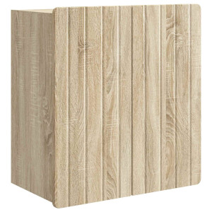 vidaXL Wandkast Sonoma Eiken 59 x 31 x 64 cm Bewerkt hout