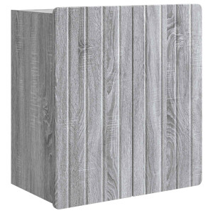 vidaXL Wandkast Grijs Sonoma 59 x 31 x 64 cm Bewerkt hout