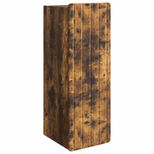 vidaXL Wandkast Gerookt eiken 33 x 34,5 x 94 cm Bewerkt hout