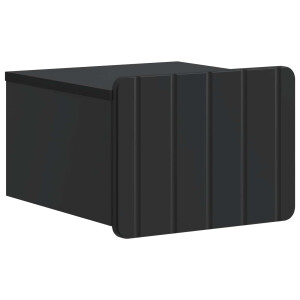 vidaXL Wandbeugel Bedkast Zwart 33 x 34,5 x 24 cm Bewerkt hout