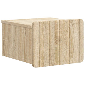 vidaXL Wandbeugel Bedkast Sonoma Eiken 33 x 34,5 x 24 cm Bewerkt hout