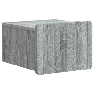 vidaXL Wandbeugel Bedkast Grijs sonoma 33 x 34,5 x 24 cm Bewerkt hout