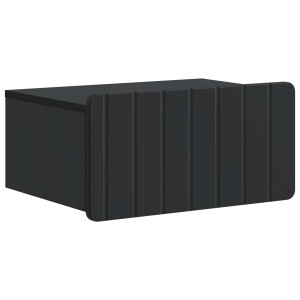 vidaXL Wandbeugel Bedkast Zwart 49 x 34,5 x 24 cm Bewerkt hout