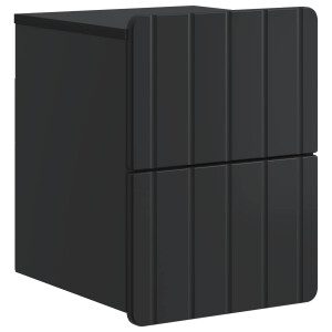 vidaXL Wandbeugel Bedkast Zwart 33 x 34,5 x 43 cm Bewerkt hout