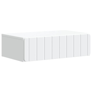 vidaXL Wandmontage Zijtafel Wit 59 x 34,5 x 17 cm Bewerkt hout