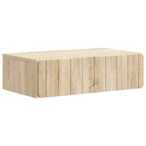 vidaXL Wandmontage Zijtafel Sonoma Eiken 59 x 34,5 x 17 cm