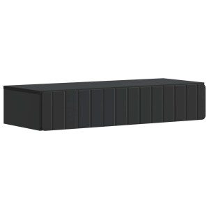 vidaXL Wandmontage Zijtafel Zwart 87,5 x 34,5 x 17 cm Bewerkt hout