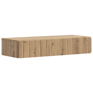 vidaXL Wandmontage Zijtafel Artisanaal eiken 87,5 x 34,5 x 17 cm