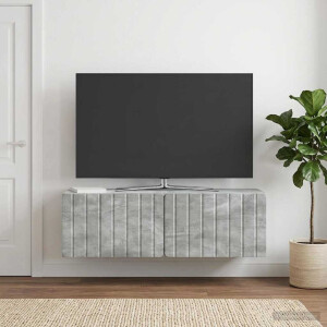 vidaXL Wandbeugel TV-kast Betongrijs 98 x 31 x 30 cm Bewerkt hout