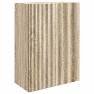 vidaXL Wandkast Sonoma Eiken 66 x 34,5 x 90 cm Bewerkt hout